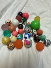 vintage super balls and bouncy rubber balls lot