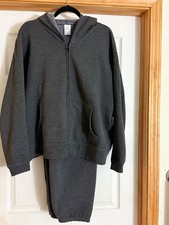 2pc - women  s Hanes eco smart sweatsuit - gray - size 2xl - NWOT
