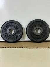 Vintage Billard Barbell Company Pair of 2.5 Pound Standard Weight Plates