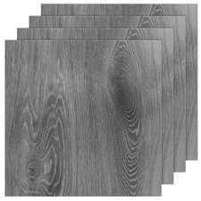 AKOLAFE 40 Sheet Vinyl Flooring 12? x Peel and Stick Grey Wood Grain?2?