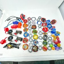 Modern Beyblades Lot Over 75 Pieces Launchers Metal Plastic