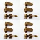 <!--F#f_0-->4 complete sets 1/2” offset solid brass Rare Ice Box Catch Lever action 8 Hinges<!--F/-->