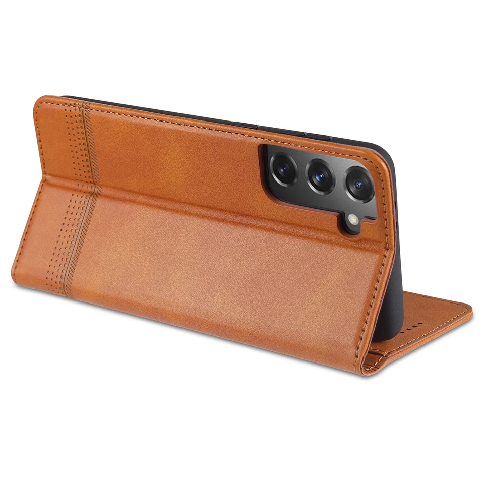 For Samsung Galaxy S24 FE S25 Ultra S23 S22 S21+ Flip Leather Wallet Case Cover - Image 4 of 4