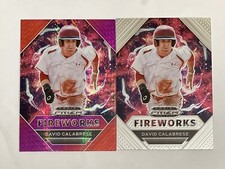 David Calabrese 2020 Prizm Draft Picks- Red/Purple Hyper Prizm Fireworks + Base!