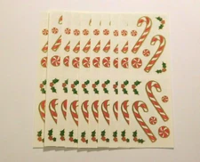 Mrs. Grossman's Stickers Lot 10 Strips ~Jolly Peppermint Candy~ Christmas 2010
