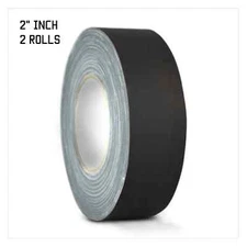 2 PACK GAFFERS STAGE TAPE - BLACK - 2 INCH X 60 YARD
