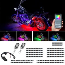 LEDGlow 16pc Bluetooth Million Color LED Motorcycle Light Kit w Smartphone App