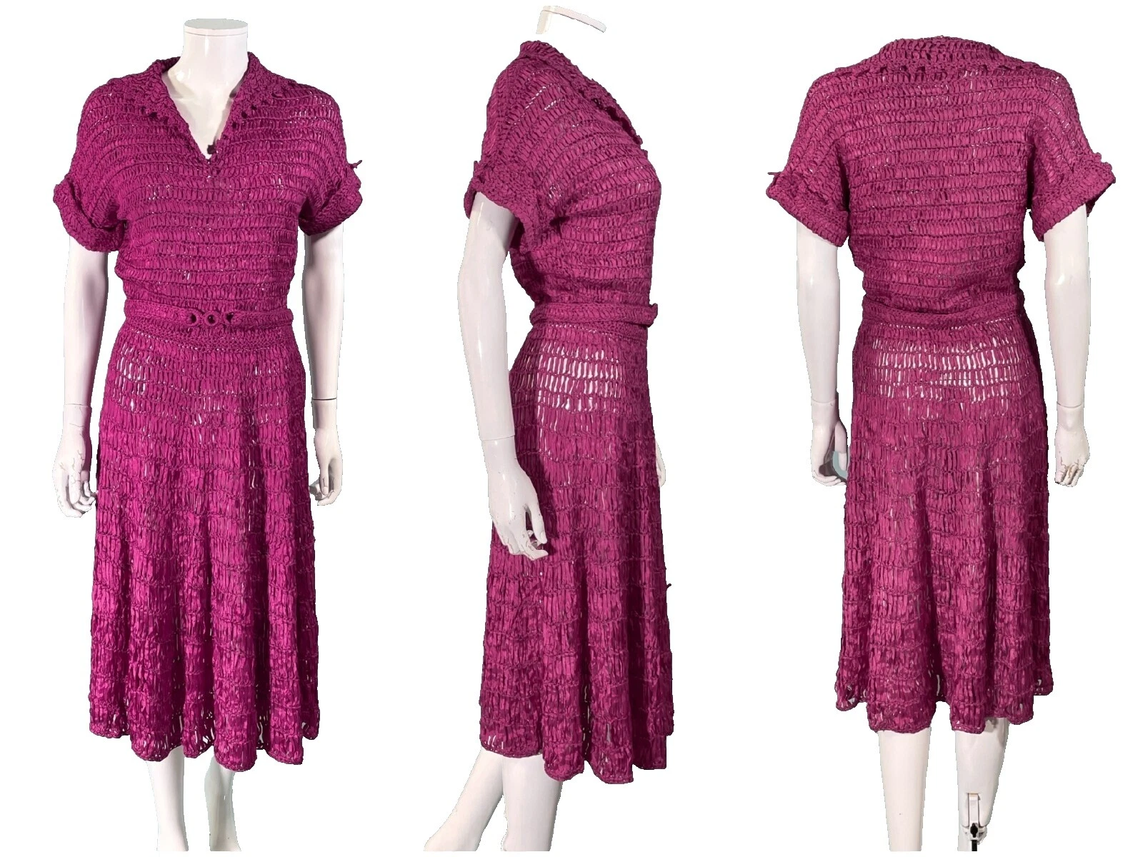 Knit Regular Dresses 1940s Vintage