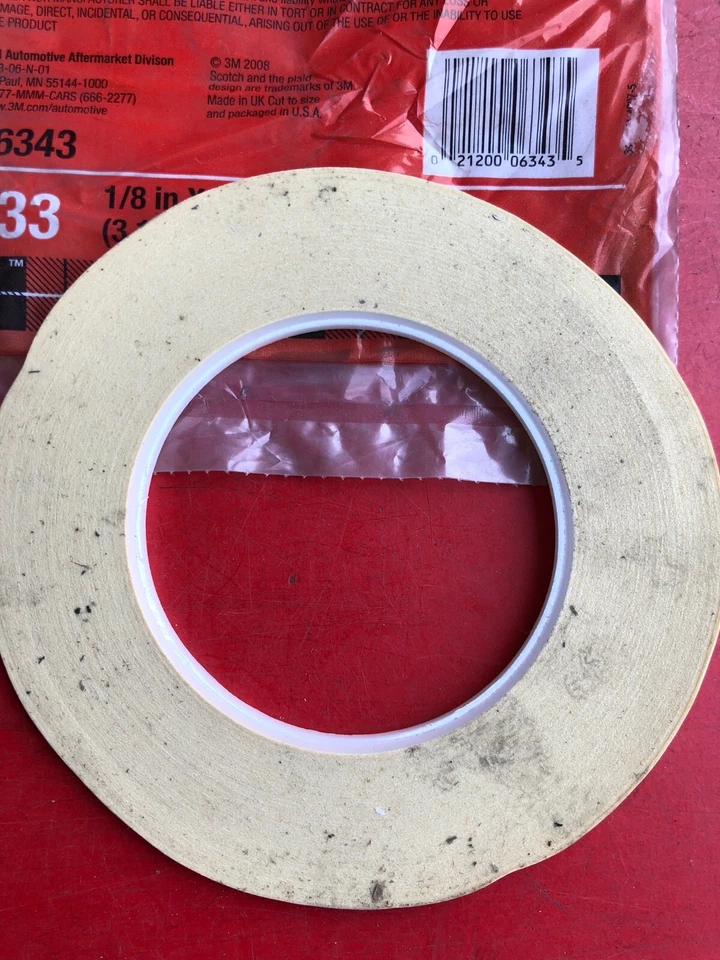 3M 06343 CINTA ADHESIVA SCOTCH RENDIMIENTO AUTOMÁTICO SENSIBLE A LA PRESIÓN 1/8"" ANCHO 233+ Foto 3 de 4