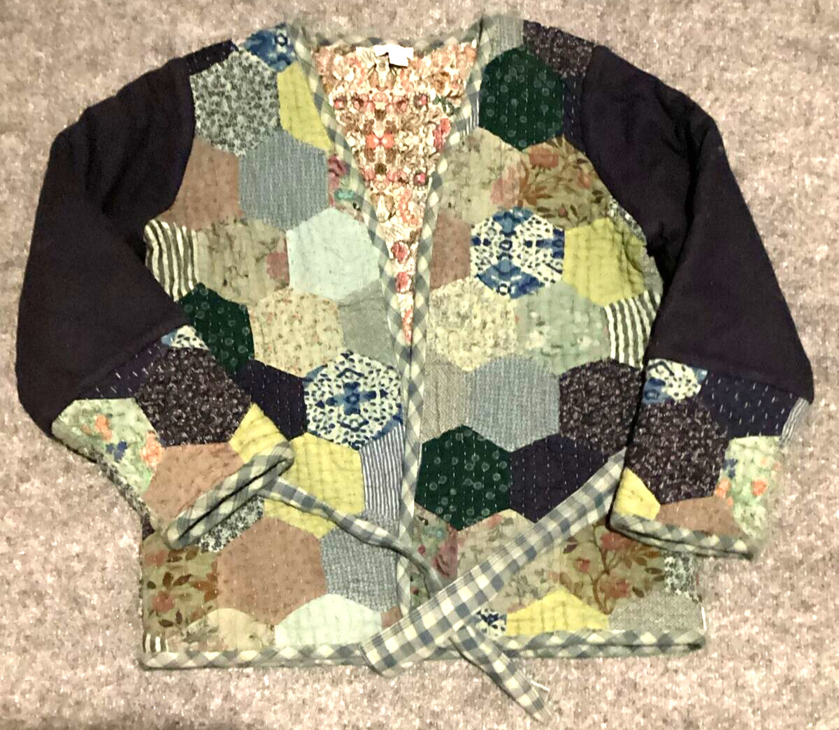 Sundance Jacket Womens Small Patchwork Quilted Co… - image 1