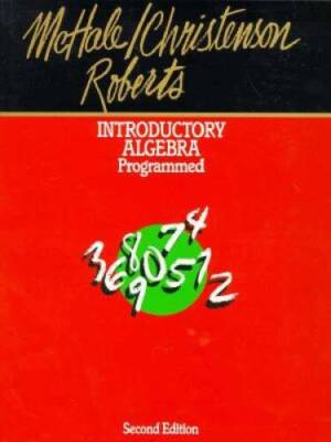 Introductory Algebra Programmed (2nd Edition) - Paperback - ACCEPTABLE