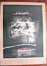  CLAUDE HASTAIRE*LITHOGRAPHIE*ORIGINALE*ABSTRAIT- EA
