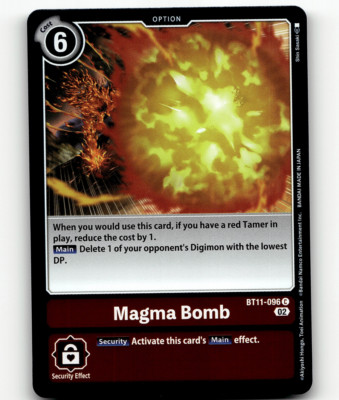 Digimon Magma Bomb FOIL Dimensional Phase Common