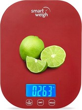 Smart Weigh Digital Kitchen Food Scale - Red