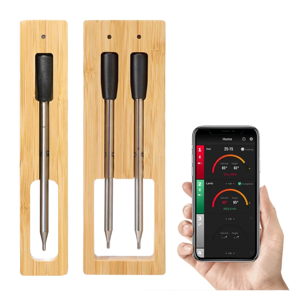 Meat Thermometer with Bluetooth | 165ft Wireless Range - FAST SHIPPING New Smart