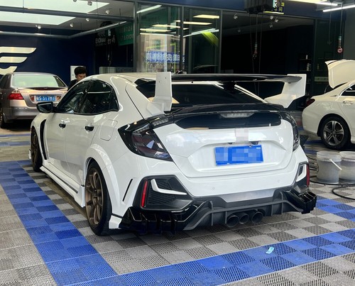 For Honda Civic FK7 FK8 Type-R FRP Front Splitter Lip Rear Diffuser Side Skirts - Picture 9 of 18