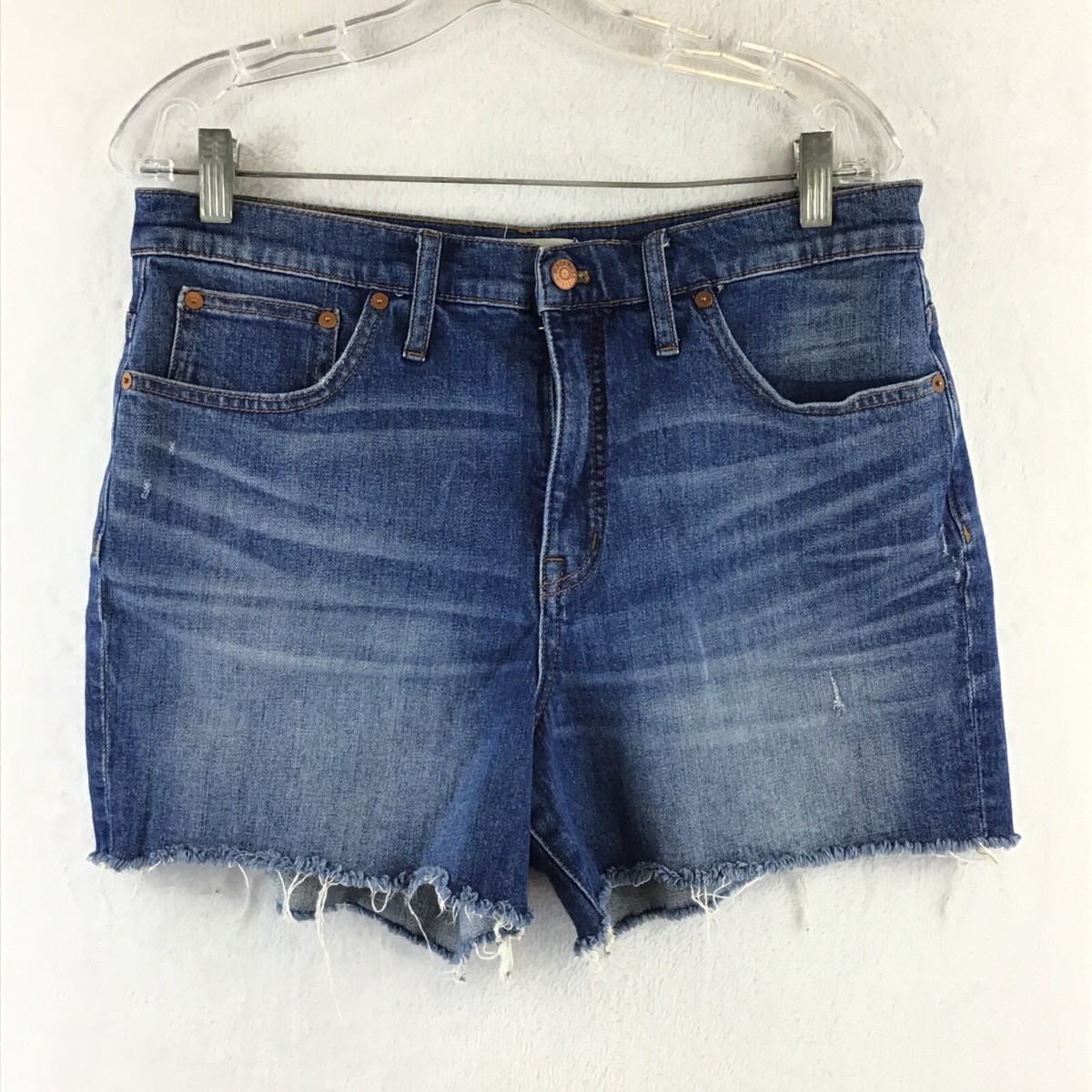 Madewell Clothing Mid Length Madewell Curvy Relaxed Denim Shorts