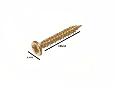 Vite In Ottone Forata 6/32 X 5/32 - Per Appendere Prismi, Croce, Colore Oro, 20893JB