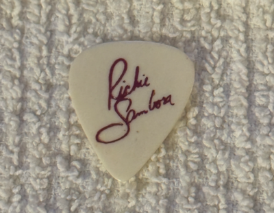 Bon Jovi Richie Sambora Signature Guitar Pick Tour Stage Concert