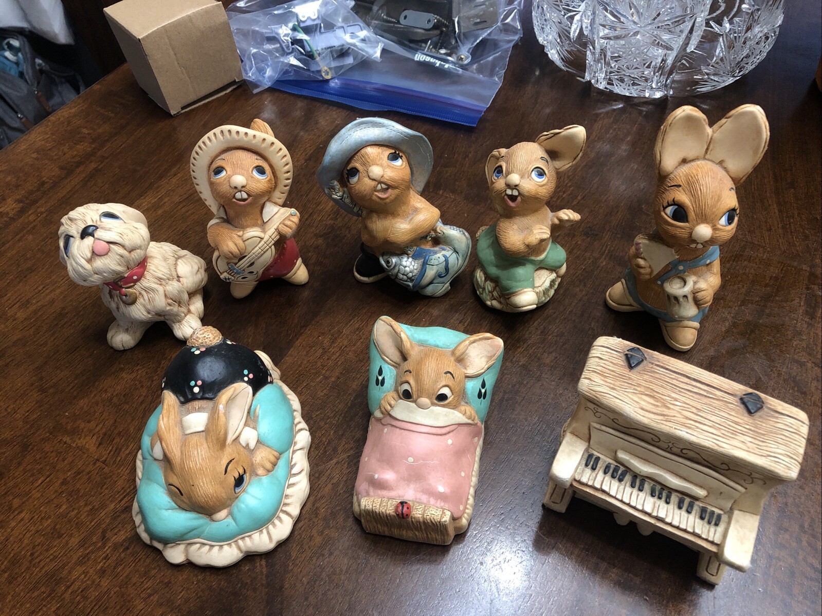 8 Vintage Pendelfin Bunny Rabbit Figurines | eBay