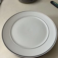 Vintage Block Chateau D'Argent Fine Bone China DINNER PLATES SET OF 4