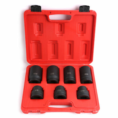 Impact Socket Set Tool for Truck Tire Service 17 19 21 33 35 38 41mm Cr-Mo 1'' Dr
