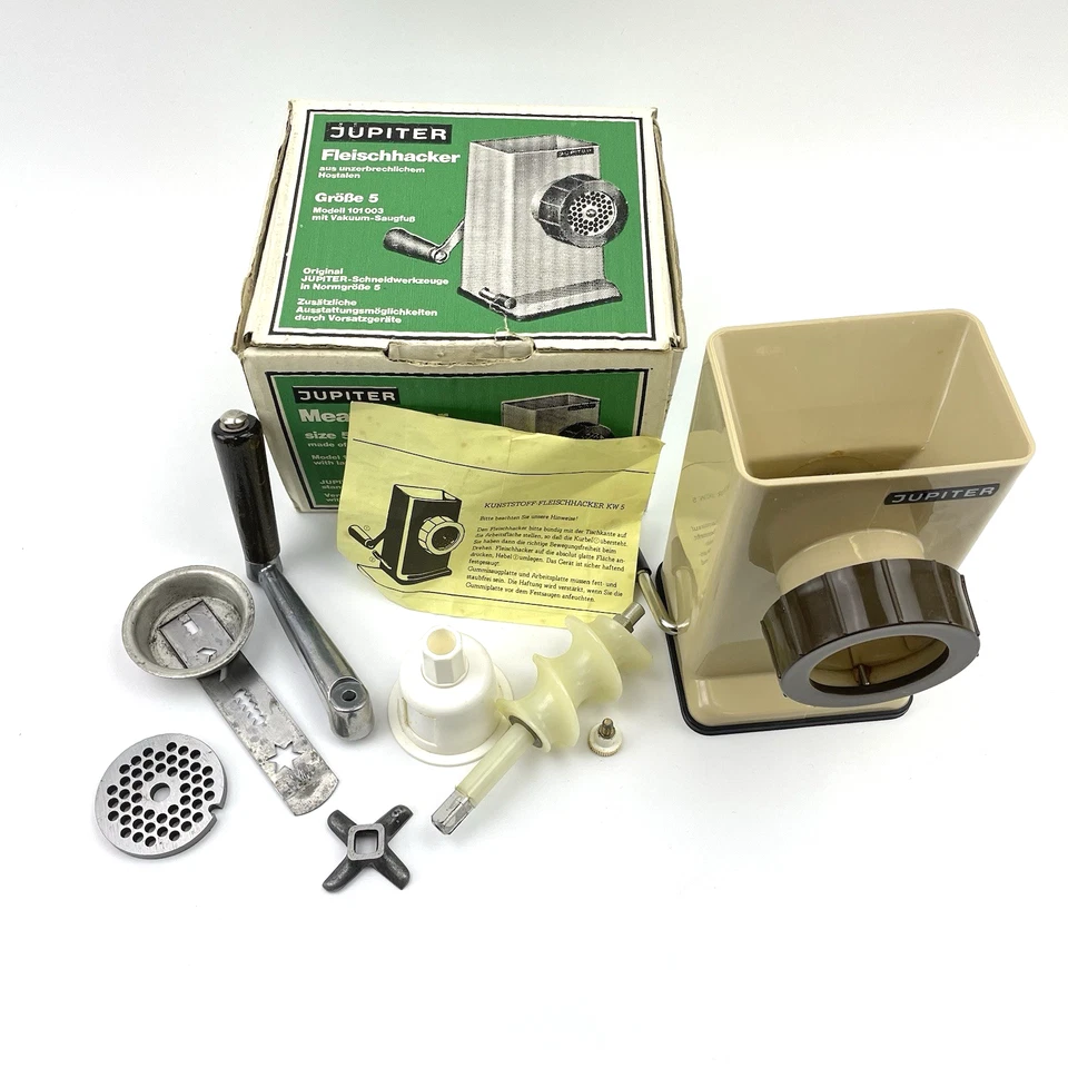 Jupiter Fleischwolf | Modell 101 003 Größe 5 | Retro Küchenhelfer | ungetestet - Bild 4 von 4