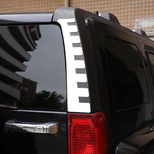 Chrome Steel Car Rear Upper Pillar Cover Accessories Kit For HUMMER H3 2006-10 - Bild 6 von 12