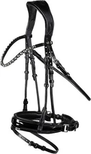 Horze Clermont Ergonomic Padded Genuine Leather Snaffle Bridle for Horses