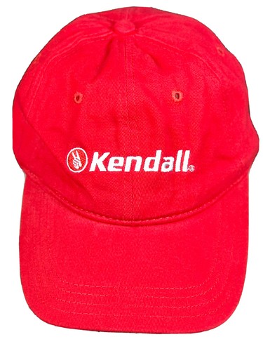 Red Kendall Motor Oil Baseball Hat Adjustable Strap Back Demand the Good Stuff