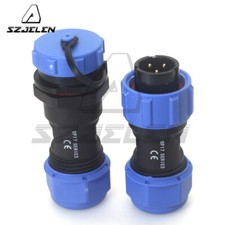 SP17 10A 3Pin LED Light Wire Connector,Panel Mount Waterproof Connector Plug