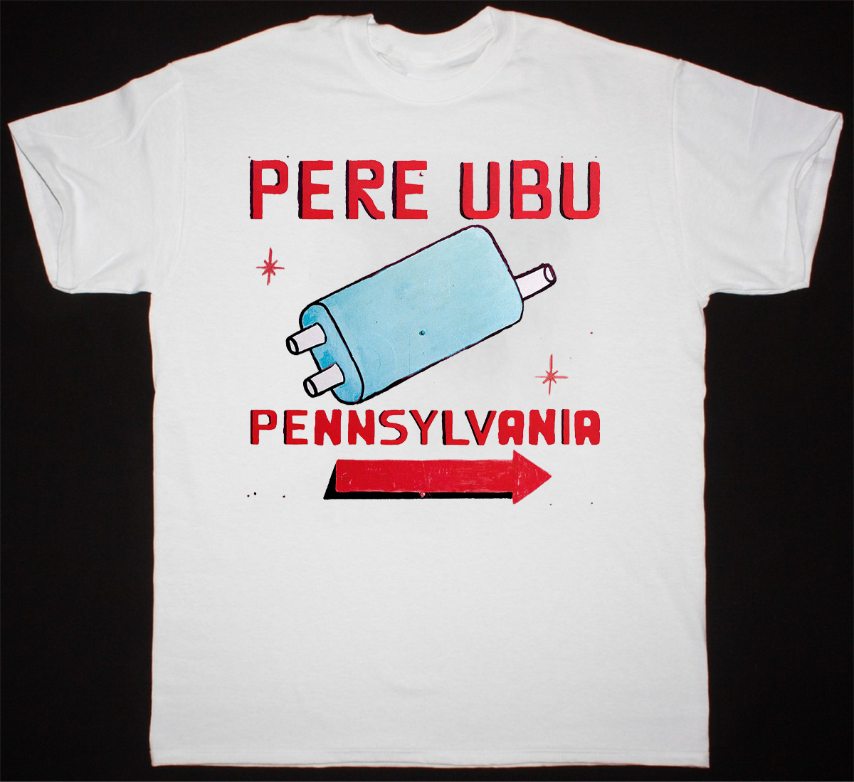 Collection Pere Ubu Band Pennsylvania Album T Shirt White All Size AQ99