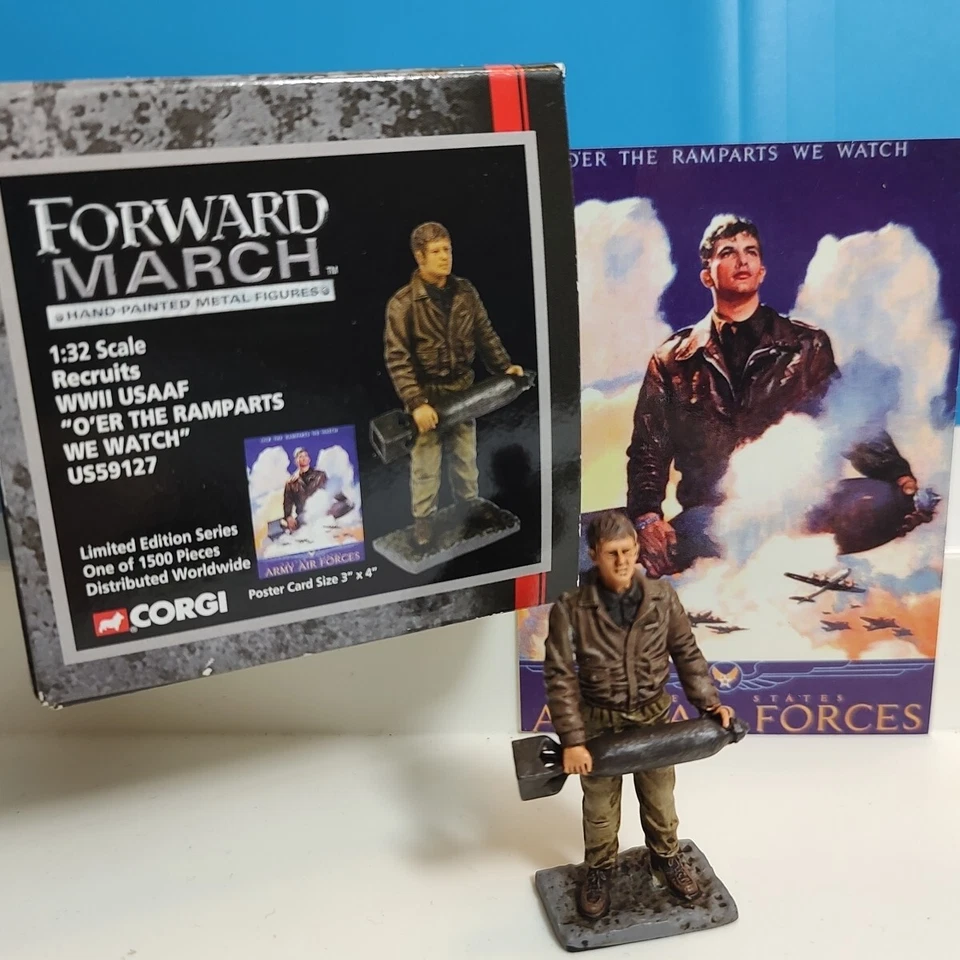 Corgi Forward March WWII USAAF O’ER The Ramparts We Watch 1:32 Scale Figure - Image 2 of 4