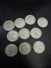 kennedy half dollar 40 percent silver Lot Of 10