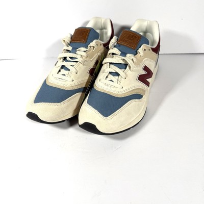 New Balance 997H Men s 9 / Women s 10.5 Cream Blue Maroon CM997HNL New No Box