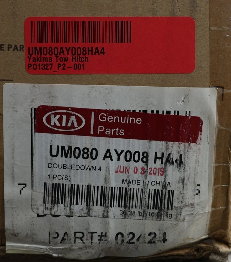 NUEVO accesorio portabicicletas Yakima 4 enganche de remolque UM080AY008HA4 para Kia 2009-2020 Foto 3 de 4