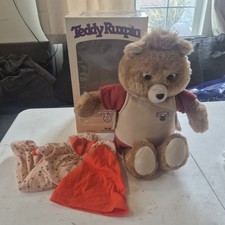 Teddy Ruxpin Worlds of Wonder 1985 Original Box with Cassette Tape Tested WORKS 