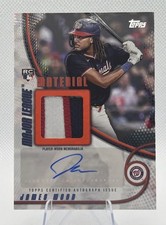 2025 Topps Series 2 Major League Material Autograph Relic James Wood 25/25 RC