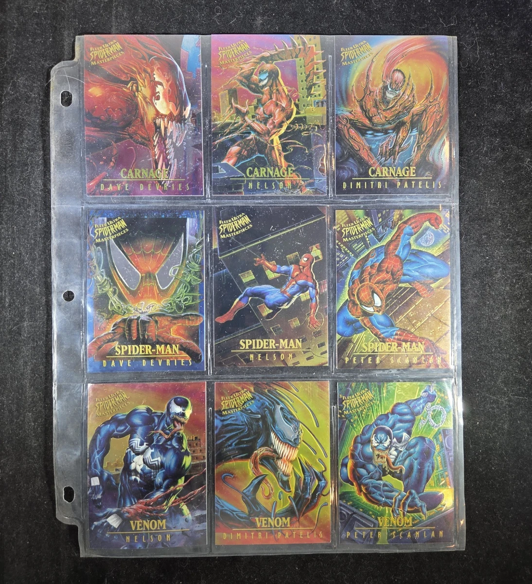 Fleer Ultra Spiderman In Complete Spider-Man Trading Card Sets for