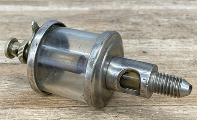 Vintage J.E.L & Co Phila Oil Drip Feed Regulator Glass Lubricator Part Oiler