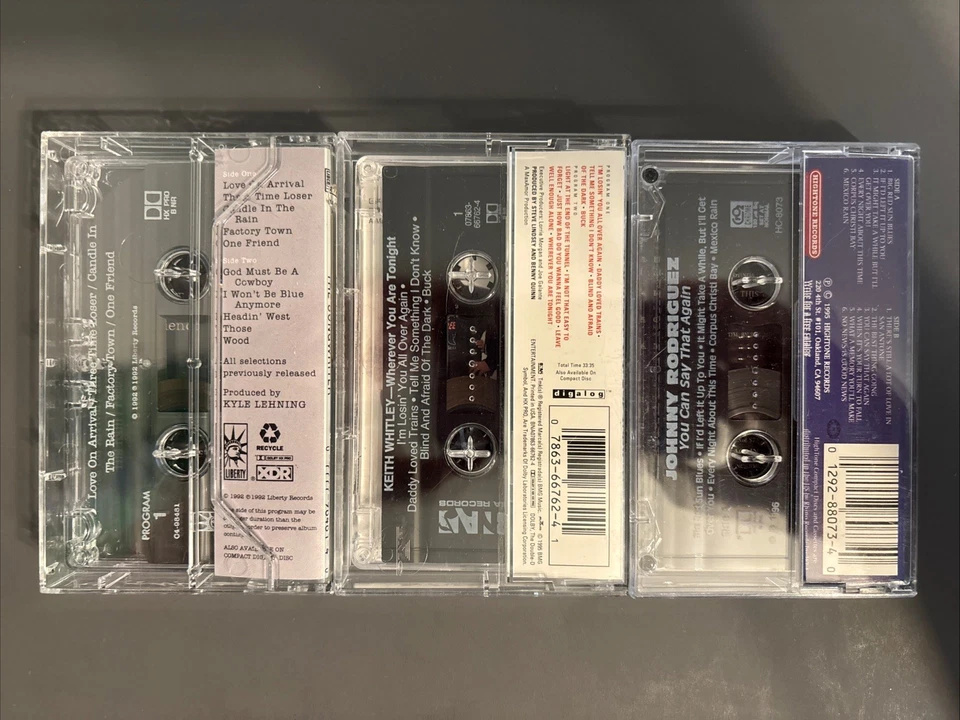 1990s Male Country Singers Vintage Cassette Tape Lot - Image 3 of 4