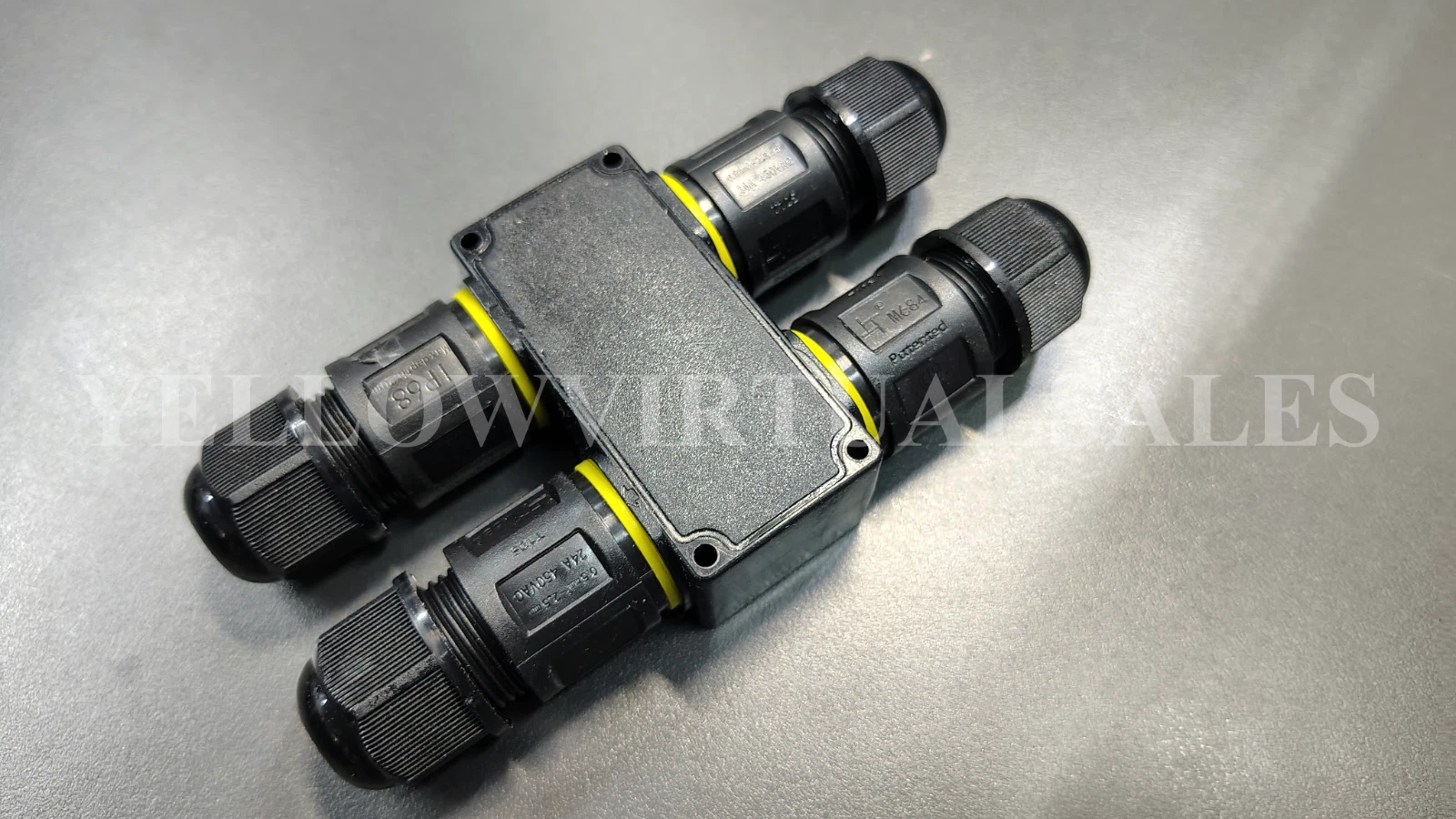 4-Way 3-PIN Waterproof Cable Connector