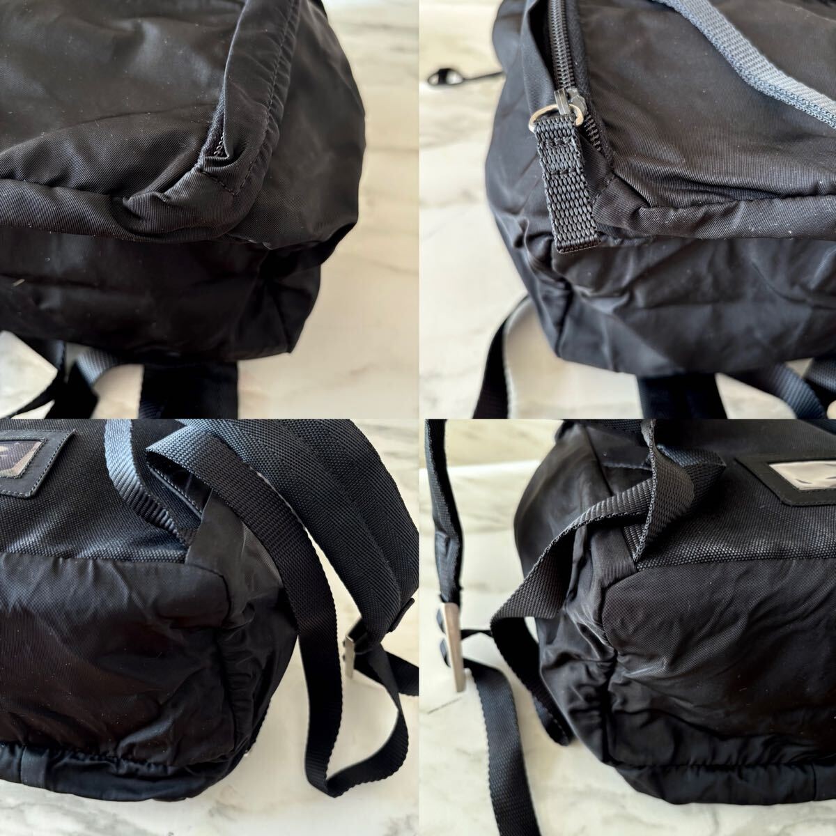 PRADA Tessuto Backpack Women s Men s Black Shoulder Business Commuting Travel thumbnail 3