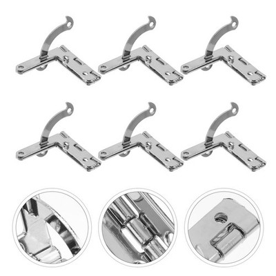 6PCS Creative Packing Box Scharnier verdickte Geschenkbox -Stützklasse (Silber)