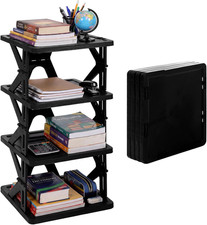 Lineshading 4 Tier Foldable Locker Organizer Shelf Foldable Storage Shelves Lock
