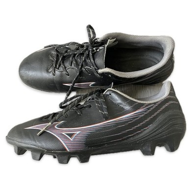 Mizuno Alpha Select Junior FG Soccer Cleats Kids Size 4.5 Black Firm Ground