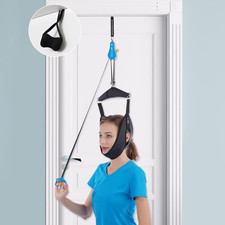 Cervical Neck Traction Device for Home Use, Portable Neck Stretcher Hammock Over