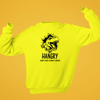 Hangry Dinosaurier Sweatshirt Saint Louis Science Center Museumsbesuch Geschenk