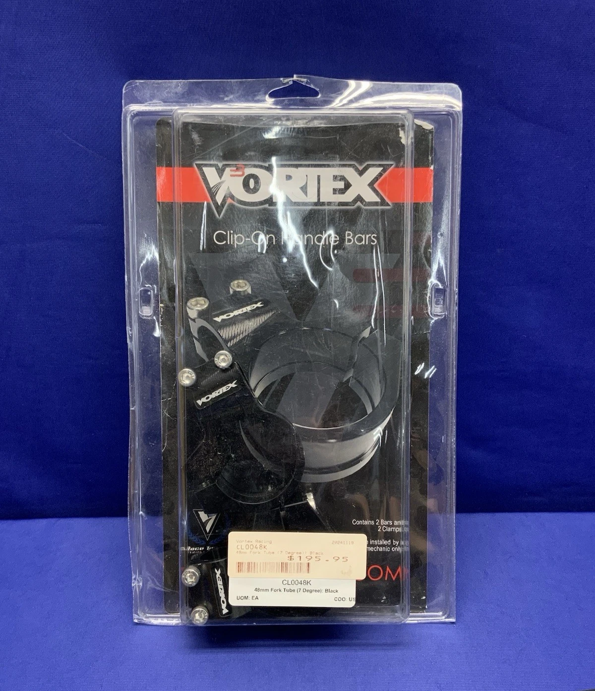 Vortex Racing 48MM Black - Clip On Only Honda CBR600RR 2005-2026 CL0048K-1