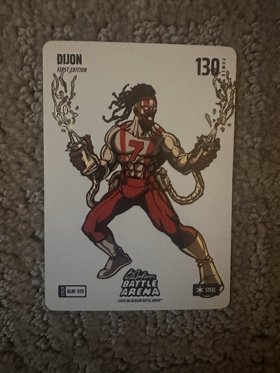 Bo Jackson Battle Arena Dijon Bijan Robinson Blizzard Steel Foil Griffey Set